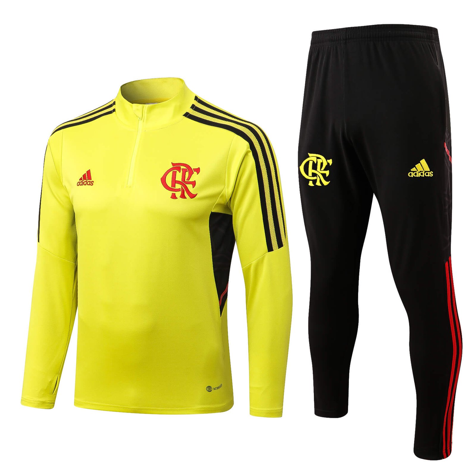 286d84dc Conjunto de Treino Flamengo Jaqueta+Calça Amarela 2022/23