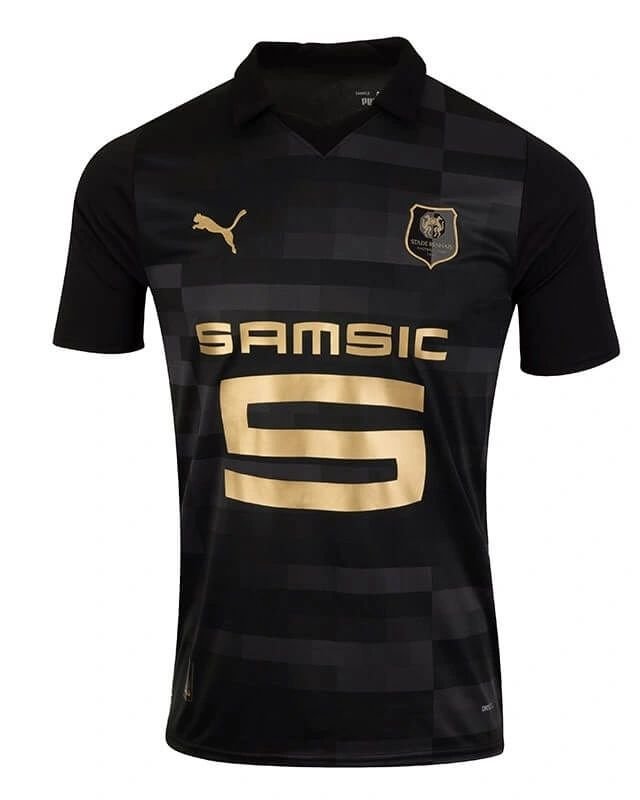 363999567_129426513544767_5152285335578468285_n Nova Camisa Rennes Preta 3 2023/24 Masculina