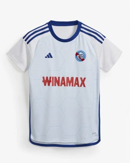 Nova Camisa Strasbourg Branca 2023/24 Masculina