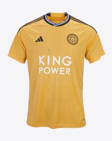 Nova Camisa Leicester City 3 Laranja 2023/24 Masculina