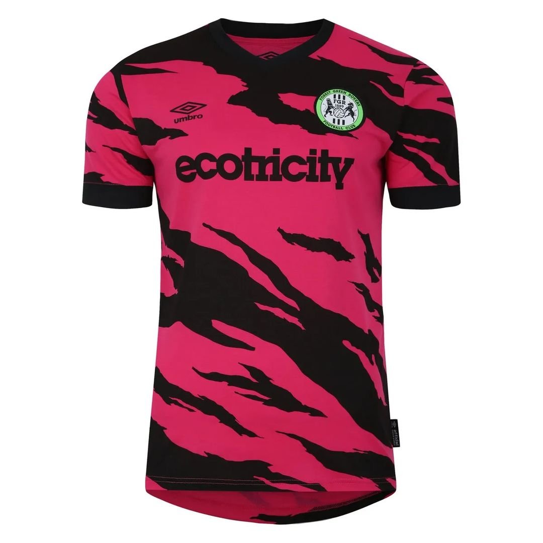 365464956_823356749501408_2765753806572089688_n Camisa Forest Green Rovers Rosa 2023/24 Masculina