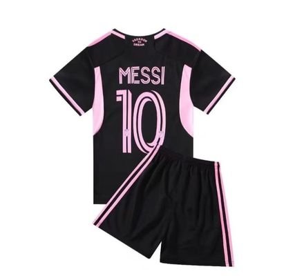 Kit Infantil do Messi Inter Miami Preta 2022/23