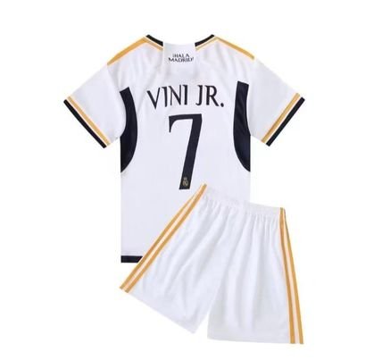 Kit Infantil do Vini Jr. Real Madrid Branca 2023/24
