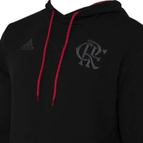 HS5235_3_APPAREL_Photography---eCommerce_Detail-View-1_white Blusão Moletom do Flamengo Preto DNA 2023/24