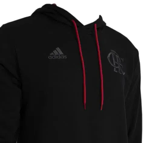 HS5235_4_APPAREL_Photography---eCommerce_Detail-View-2_white Blusão Moletom do Flamengo Preto DNA 2023/24