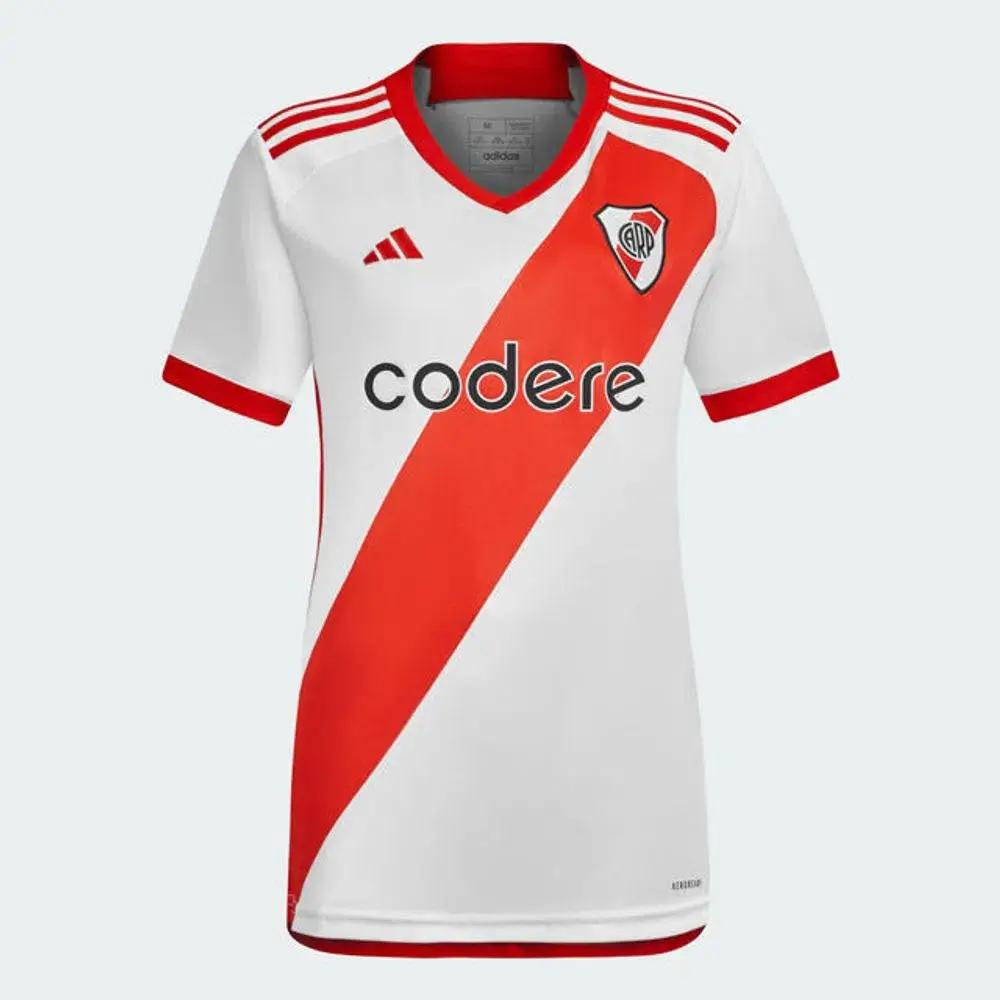 HY3209_1 Nova Camisa do River Plate Home Branca 2023/24 Feminina