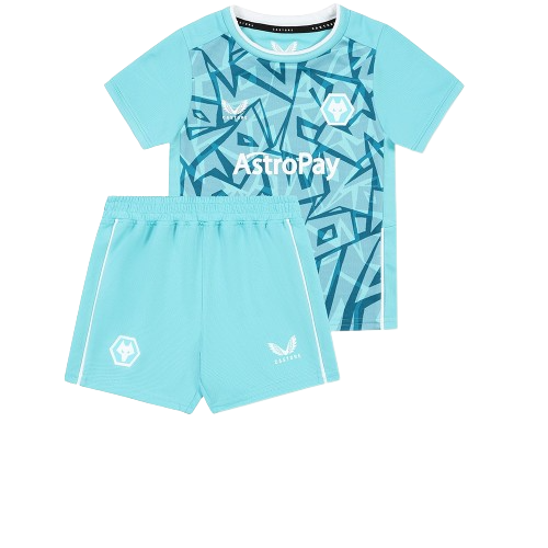 Kit Infantil do Wolverhampton 3 Azul 202324 2-3 ANOS | 3-4 ANOS | 4-5 ANOS | 5-6 ANOS | 7-8 ANOS | 8-9 ANOS | 10-11 ANOS | 12-13 ANOS