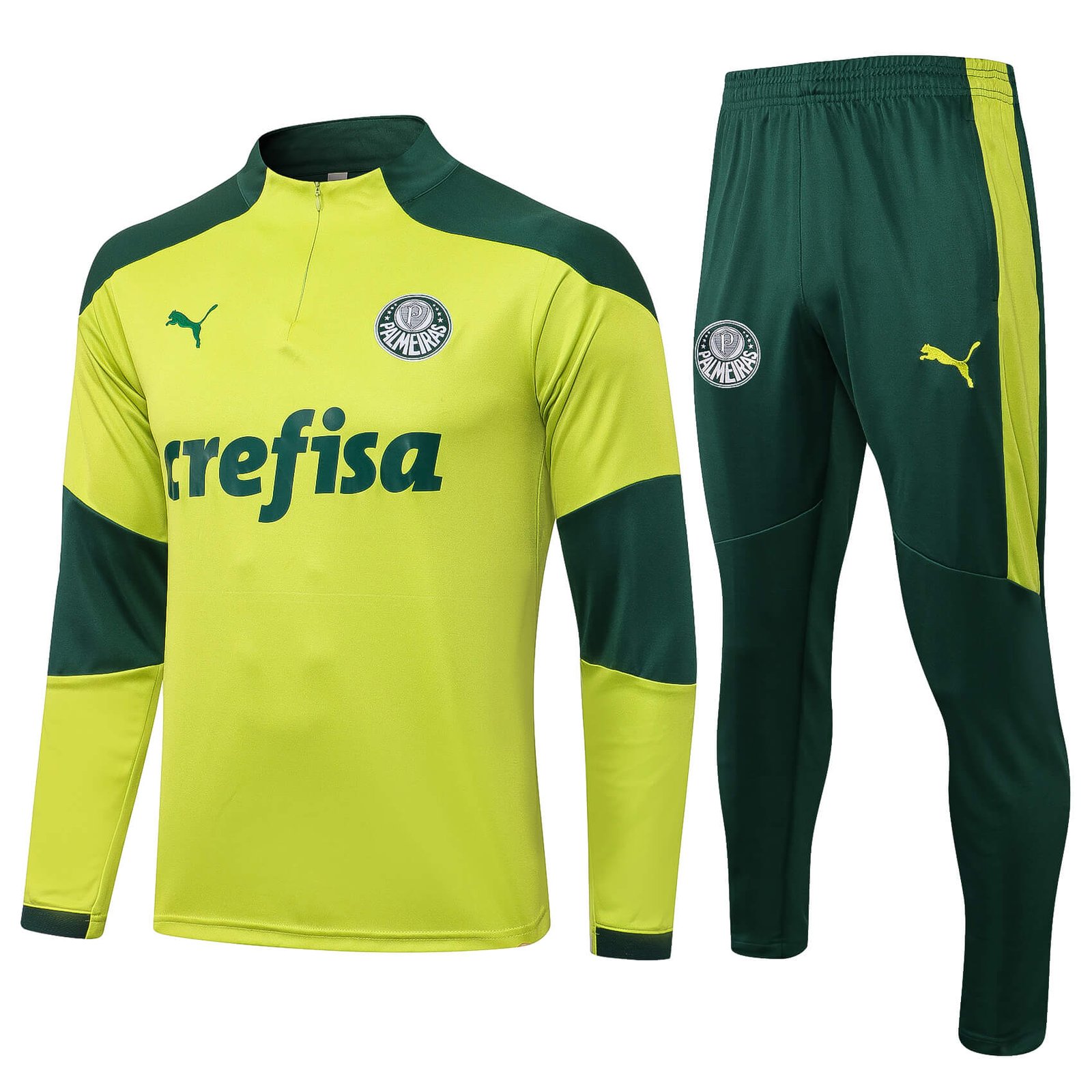 eeb4bea8 Conjunto de Treino Palmeiras Jaqueta+Calça Verde Limão 2021/22