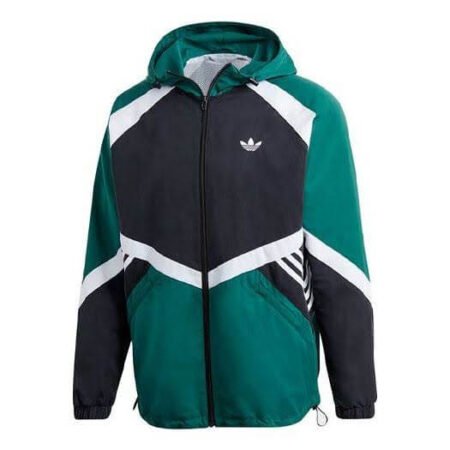 Jaqueta Corta Vento Adidas Retrô Verde