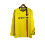 Camisa Barcelona Away Amarela 2008/09 Manga Longa