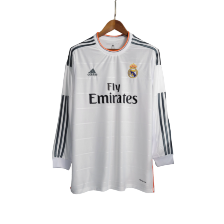 Camisa Real Madrid Home Branca 2013/14 Manga Longa
