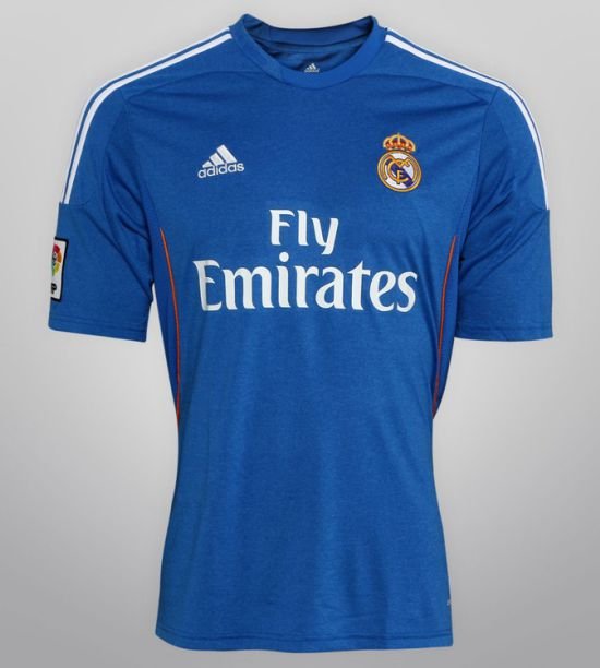 Camisa Real Madrid Away Azul 2013/14 Masculina Camisa Real Madrid Away Azul 2013/14 Masculina