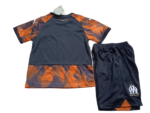 Kit Infantil Marseille Preta Third 2023/24 Unissex