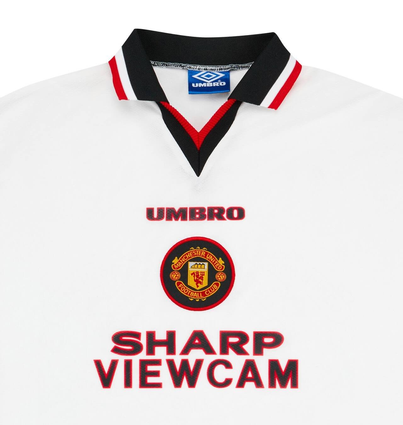 Camisa Manchester United Away Branca 1996/97 Masculina Camisa Manchester United Away Branca 1996/97 Masculina