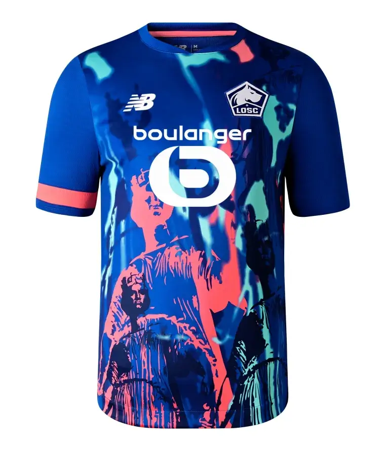 Nova Camisa 4 Lille OSC Azul 2023/24 Masculina Nova Camisa 4 Lille OSC Azul 2023/24 Masculina