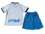 Kit Infantil Napoli Away Branca 2023/24 Unissex