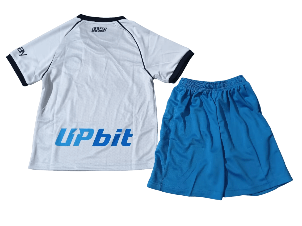 Kit Infantil Napoli Away Branca 2023/24 Unissex Kit Infantil Napoli Away Branca 2023/24 Unissex