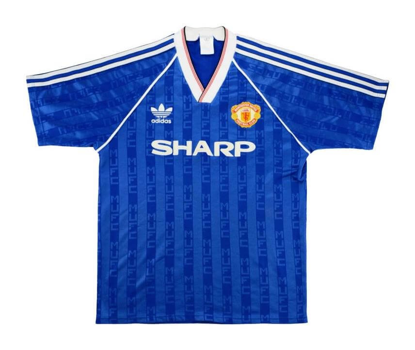 Camisa Manchester United Third Azul 1988/89 Masculina Camisa Manchester United Third Azul 1988/89 Masculina