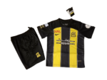 Kit Infantil AL-ittihad Amarela/Preta Home 2023/24 Unissex