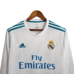 Camisa Real Madrid Branca 2017/18 Manga Longa