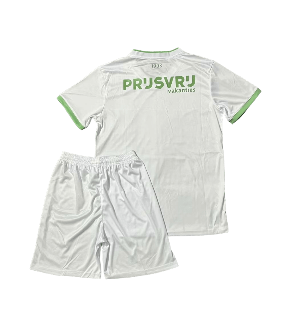 Kit Infantil Feyenoord 3 Branca 2023/24 Unissex Kit Infantil Feyenoord 3 Branca 2023/24 Unissex