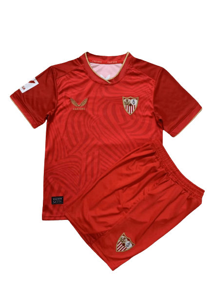 Kit Infantil Sevilla Vermelha 2023/24 Unissex