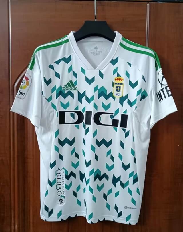 767c323e Camisa Real Oviedo Branca 2023/24 Masculina