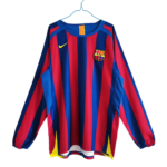 Camisa Barcelona Home Manga Longa 2005/06 Retrô Masculina