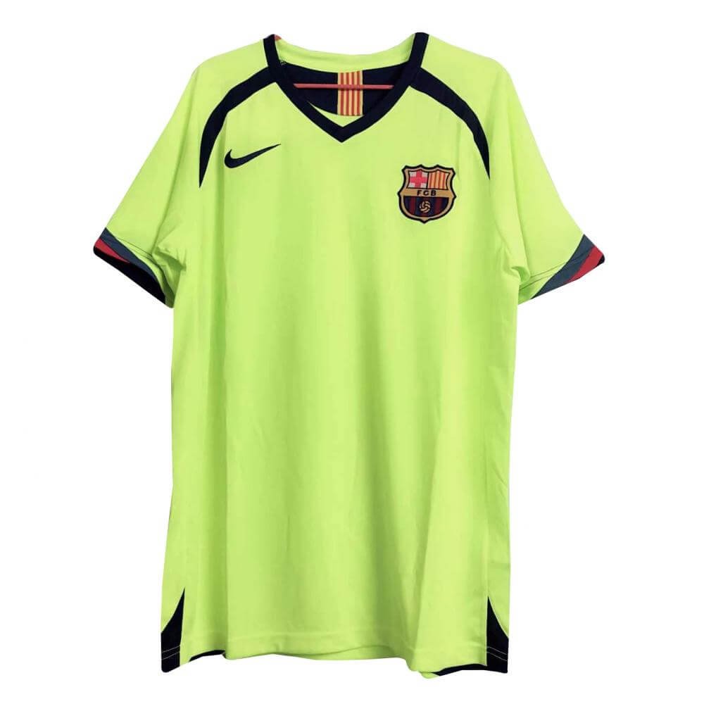 Camisa Barcelona Away Verde 2005/06 Masculina Camisa Barcelona Away Verde 2005/06 Masculina