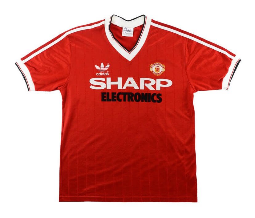Camisa Manchester United Home Vermelha 1983/84 Masculina Camisa Manchester United Home Vermelha 1983/84 Masculina
