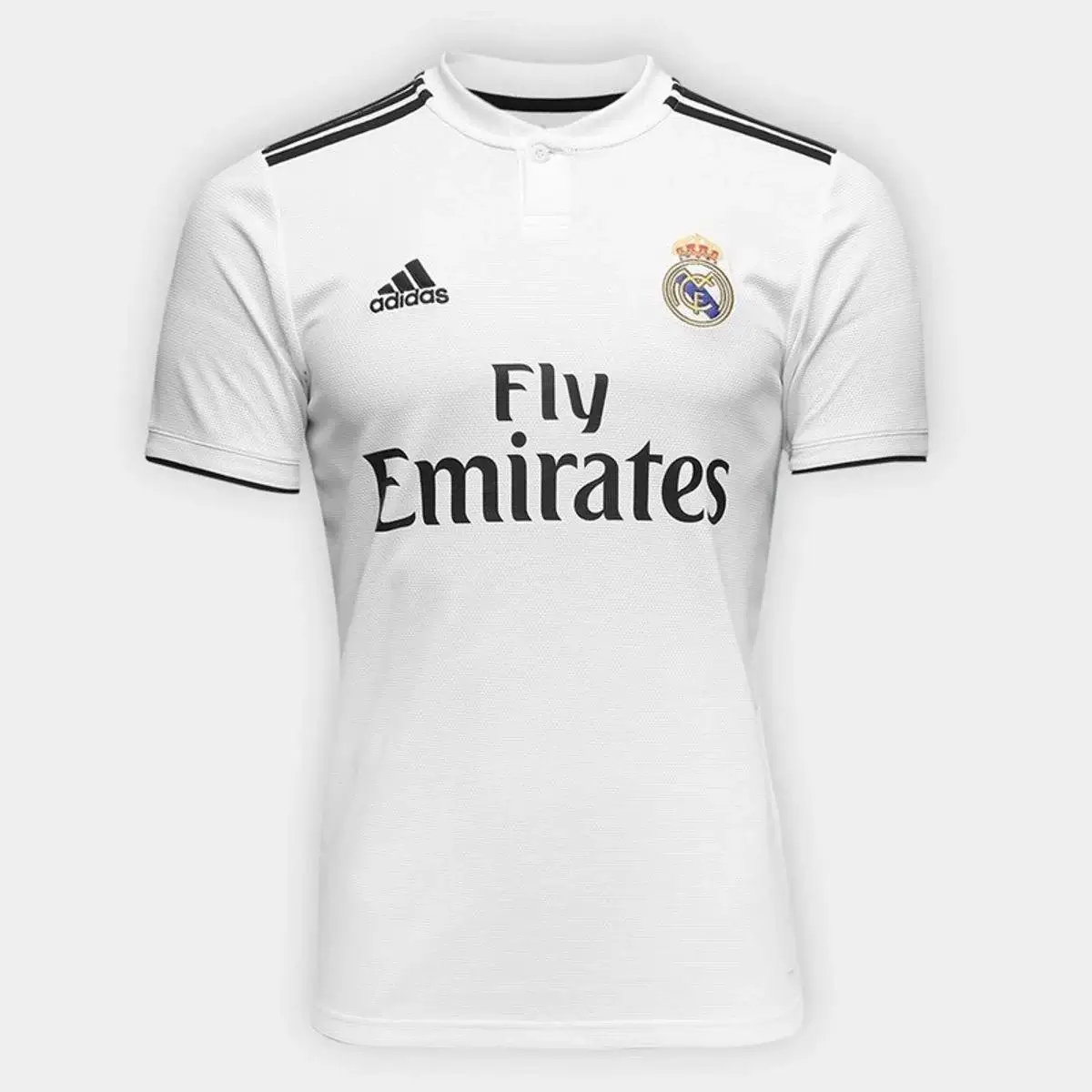 Camisa Real Madrid Home Branca 2018/19 Masculina Camisa Real Madrid Home Branca 2018/19 Masculina