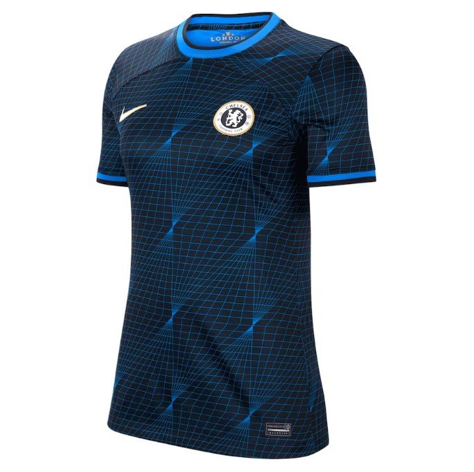 Captura de tela 2023-09-01 084733 Nova Camisa do Chelsea Feminina Azul Away 2023/24