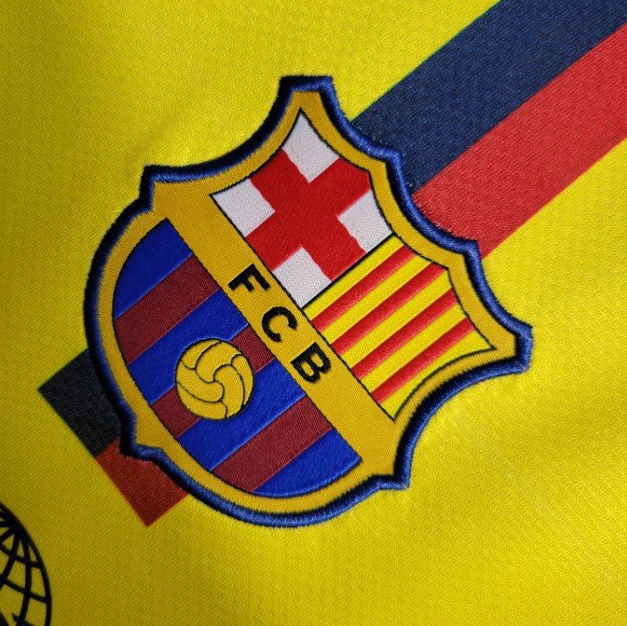 Captura de tela 2023-09-09 215916 Camisa Barcelona Away Amarela 2008/09 Manga Longa