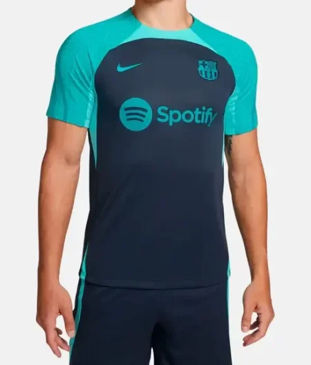 Camisa Barcelona Treino Azul Escuro 2023/24 Masculina