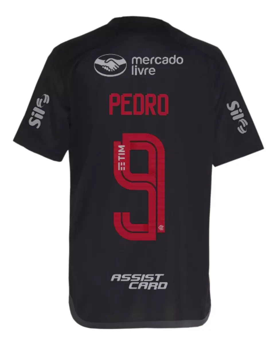 Camisa do Flamengo Pedro 3 Cinza Escudo Refletivo 2023/24 Masculina Camisa do Flamengo Pedro 3 Cinza Escudo Refletivo 2023/24 Masculina