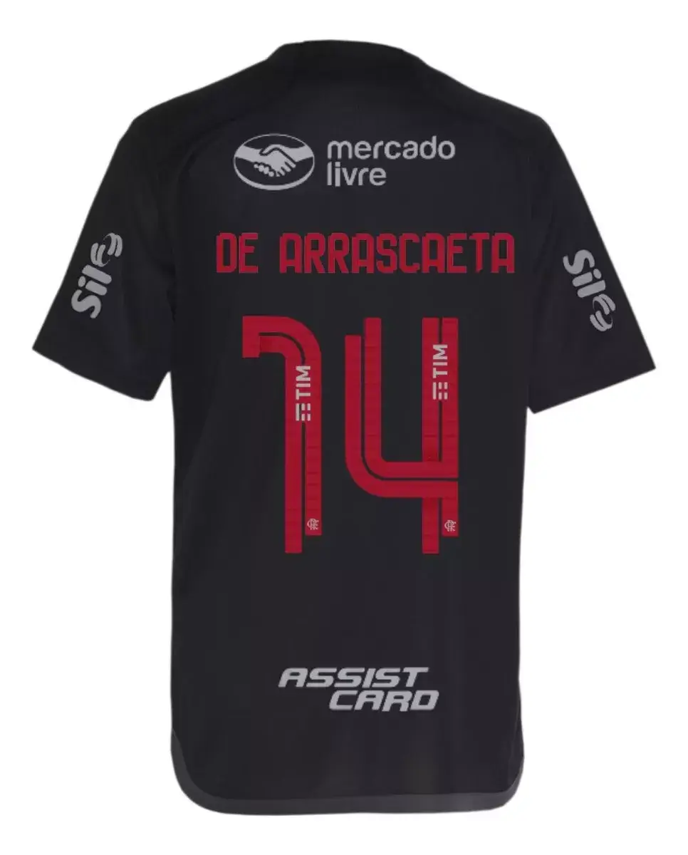 Camisa do Flamengo ARRASCAETA 3 Cinza Escudo Refletivo 2023/24 Masculina Camisa do Flamengo ARRASCAETA 3 Cinza Escudo Refletivo 2023/24 Masculina
