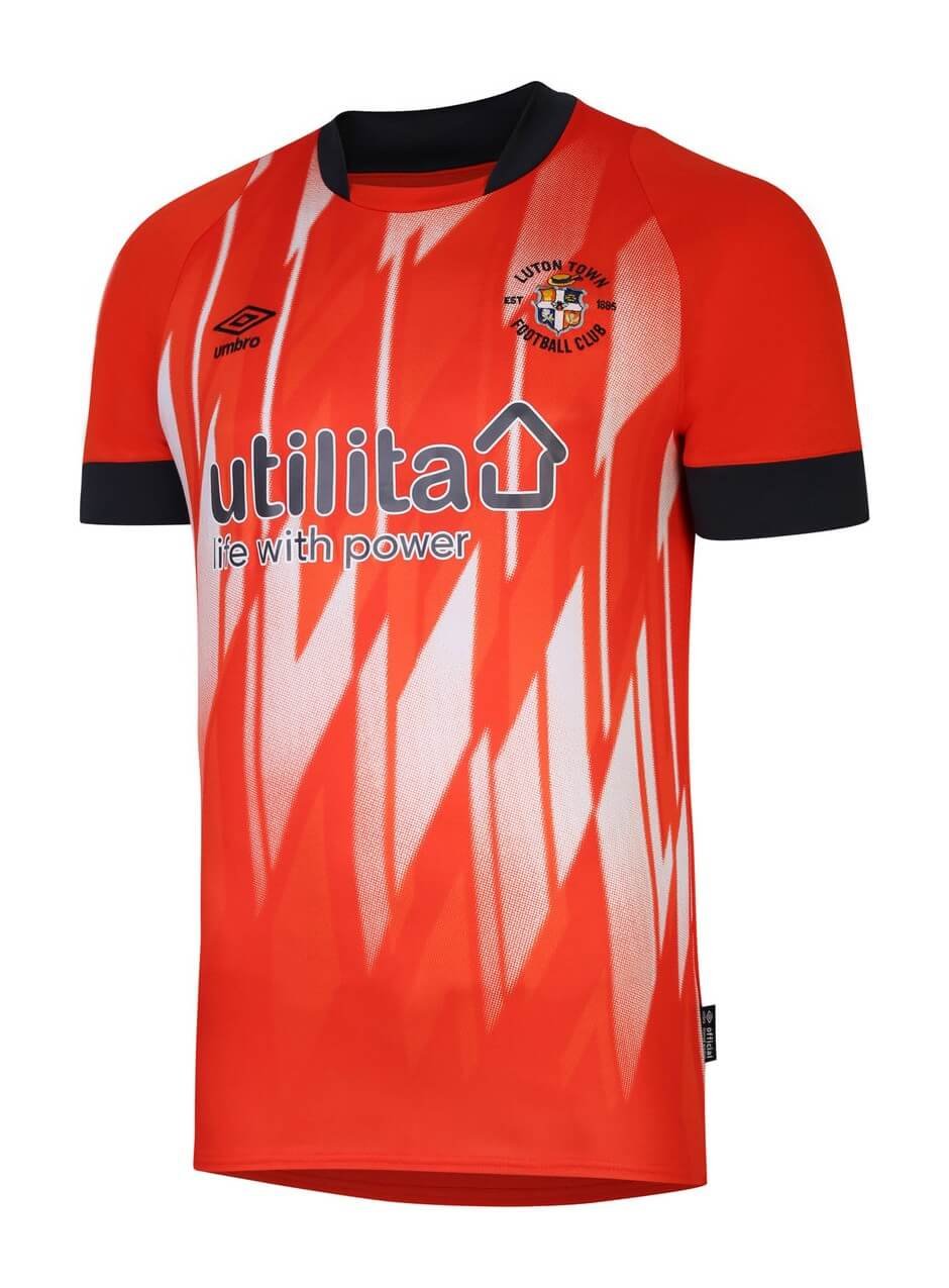Camisa Luton Town Home Laranja 2022/23 Masculina Camisa Luton Town Home Laranja 2022/23 Masculina