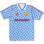 Camisa Manchester United Away Azul 1990/92 Masculina