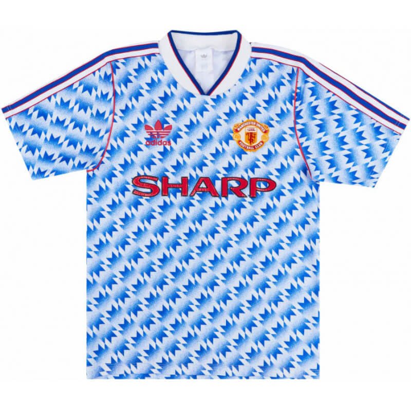 Camisa Manchester United Away Azul 1990/92 Masculina Camisa Manchester United Away Azul 1990/92 Masculina