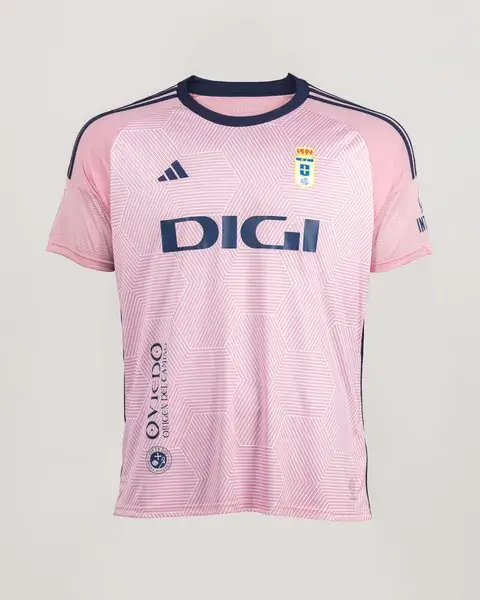 HAG4626_resultado Camisa Real Oviedo Rosa 2023/24 Masculina