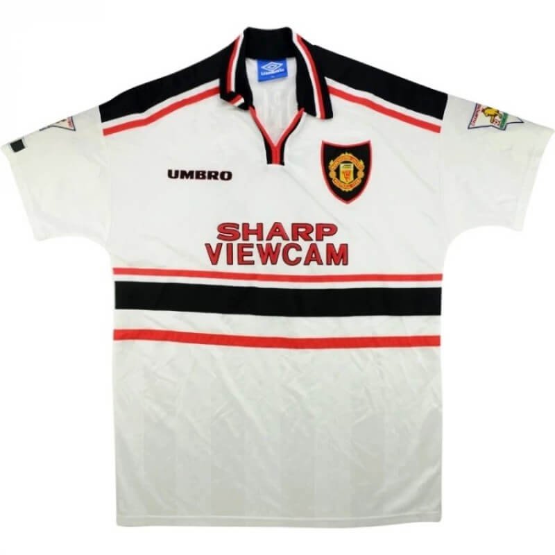 Camisa Manchester United Away Branca 1997/98 Masculina Camisa Manchester United Away Branca 1997/98 Masculina