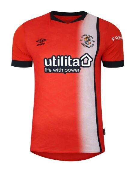 Camisa Luton Town Home Laranja 2023/24 Masculina