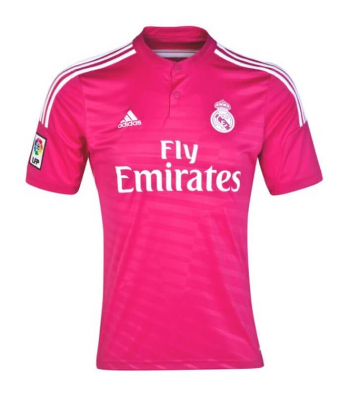 Camisa CR7 Real Madrid 2014/15 Away Rosa Camisa CR7 Real Madrid 2014/15 Away Rosa