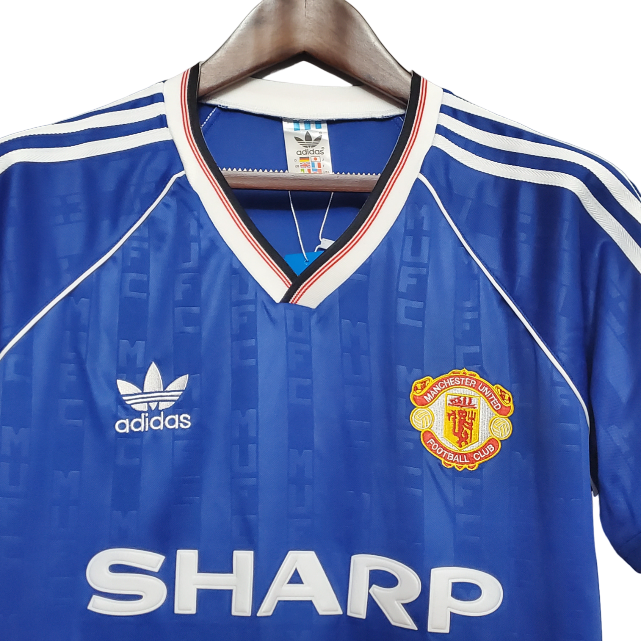 Camisa Manchester United Third Azul 1988/89 Masculina Camisa Manchester United Third Azul 1988/89 Masculina
