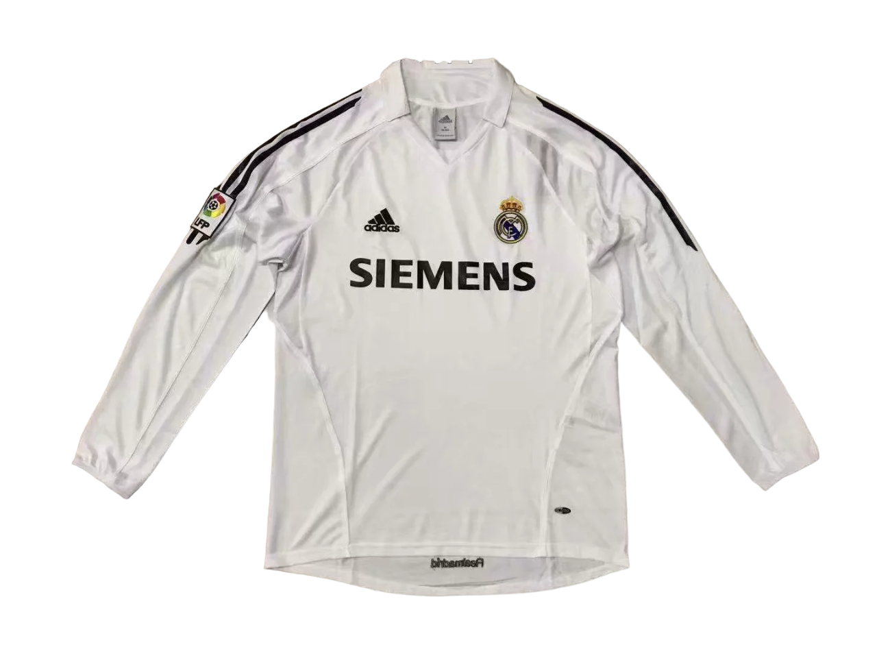 Camisa Real Madrid Home Branca 2006 Manga Longa Camisa Real Madrid Home Branca 2006 Manga Longa