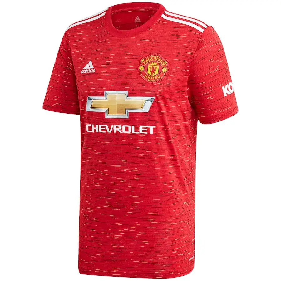 Camisa Manchester United Home Vermelha 2020/21 Masculina Camisa Manchester United Home Vermelha 2020/21 Masculina