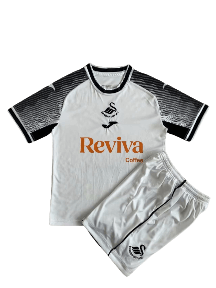 Kit Infantil Swansea City Home Branca 2023/24 Unissex