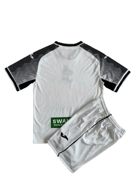 Kit Infantil Swansea City Home Branca 2023/24 Unissex Kit Infantil Swansea City Home Branca 2023/24 Unissex