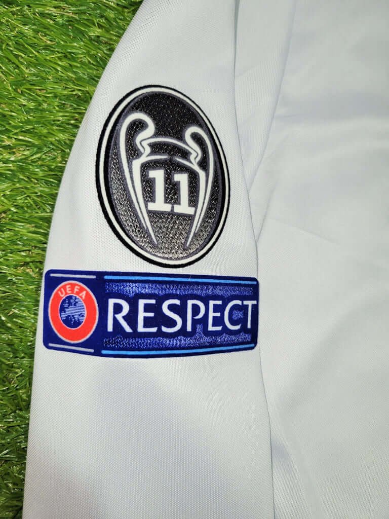 Camisa CR7 Real Madrid 2016/17 UCL Branca Manga Longa Camisa CR7 Real Madrid 2016/17 UCL Branca Manga Longa