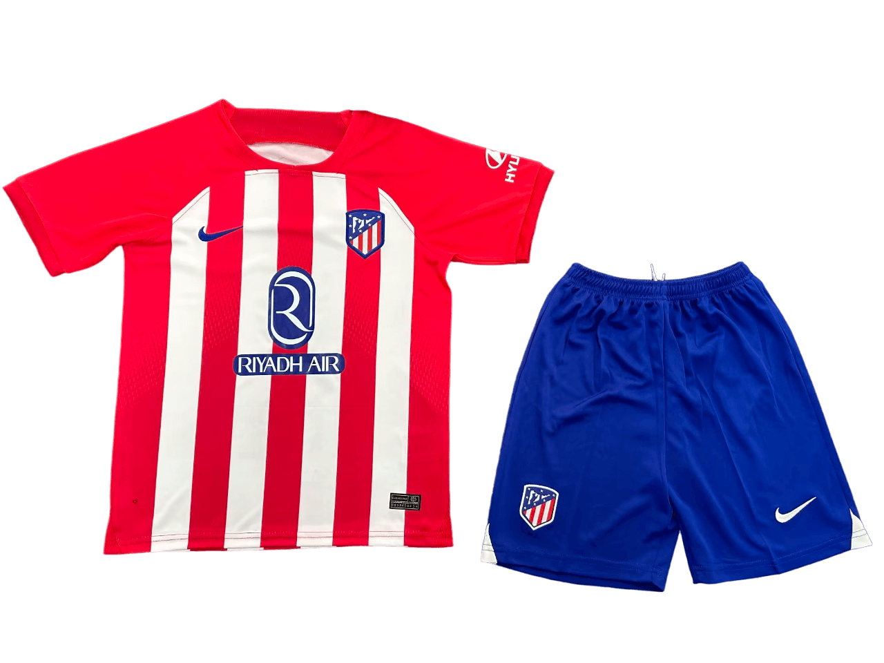 Kit Infantil Atlético de Madrid Home Vermelha 2023/24 Unissex Kit Infantil Atlético de Madrid Home Vermelha 2023/24 Unissex